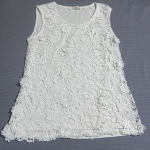 Solitaire White Lace Tank Top